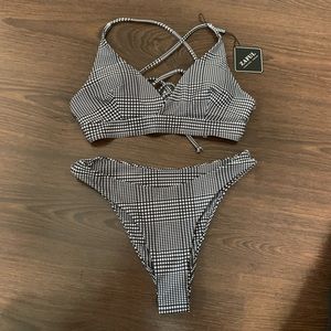 Zaful Brand New Plaid Bikini